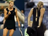 Sharapova's lace black 