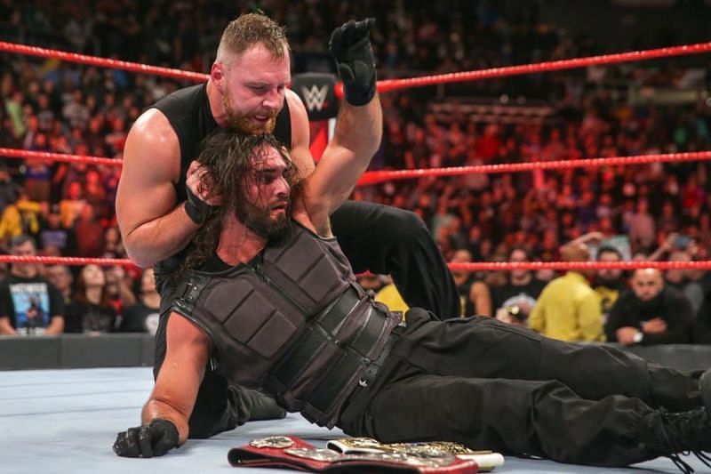 Dean Ambrose versus Seth Rollins versus Brock Lesnar. Who wins?