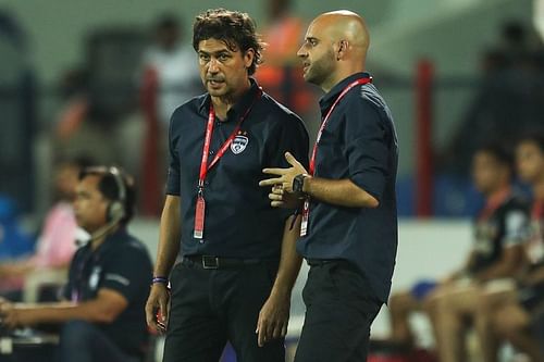 Carles Cuadrat with his assistant Gerard Zaragoza. (Photo Credits ISL)