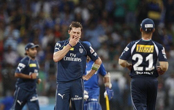 Dale Steyn yawns after taking a wicket