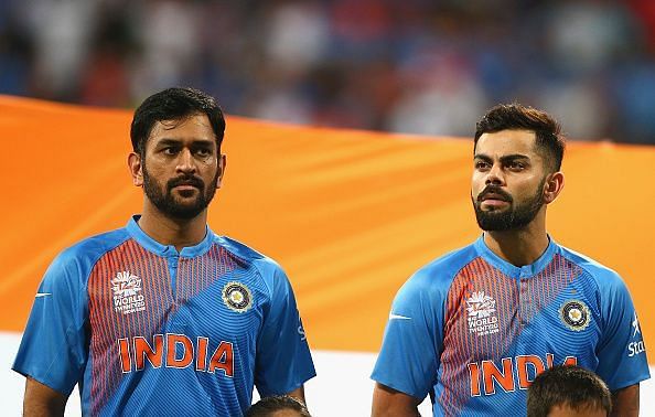 Indian Team Orange Jersey Photos: MS Dhoni, Virat Kohli, Rohit