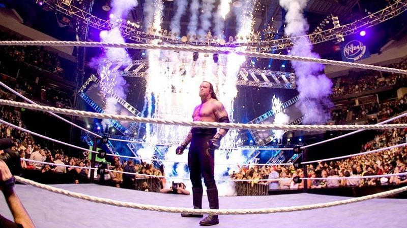 The Undertaker after winning the 2007 Royal Rumble!