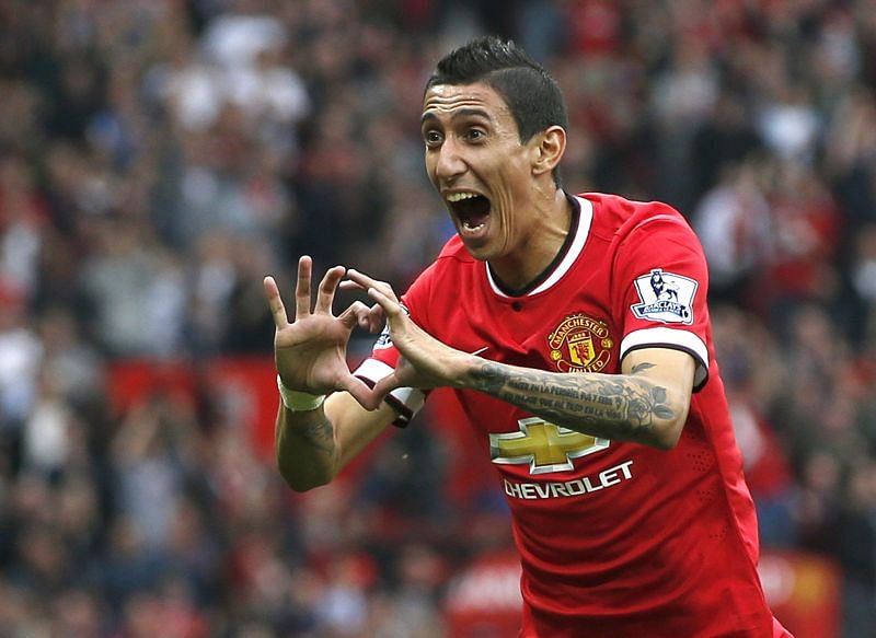 Di Maria struggled to make an impact at United