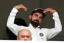 Twitter gets disappointed as Virat Kohli declares innings before Rohit Sharma's century