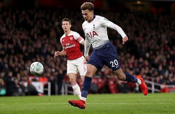Dele Alli scored an absolutely sumptuous goal to put his side 2-0 up. His celebrations later prompted Arsenal fans to hurt a projectile towards him, which lead to him reminding them of the score, drawing a roar of boos from the supporters. What a guy