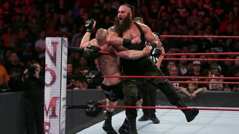 Braun Strowman battling Brock Lesnar at No Mercy 2017