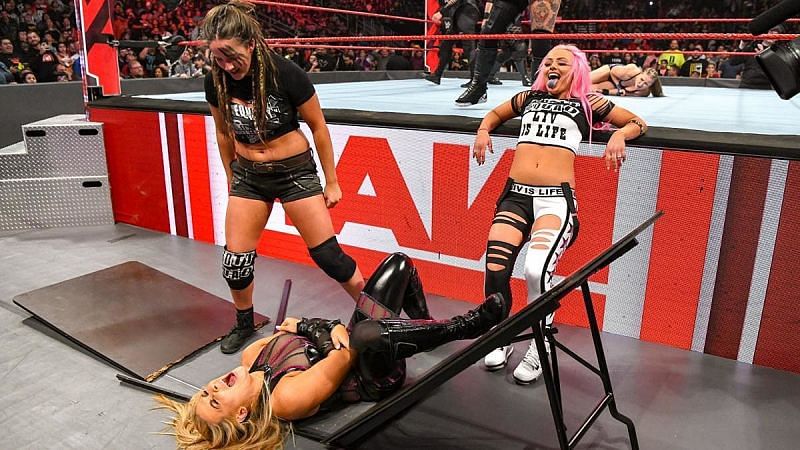 Liv Morgan and Sarah helped Ruby lay waste to Natalya