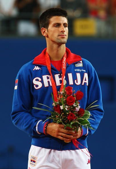 Djokovic with a bronze medal from 2008
