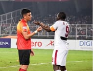 Johnny Acosta (left) and Dipanda Dicka in action