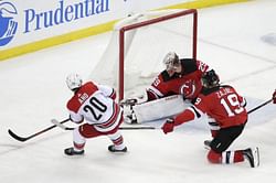 Blackwood gets 1st shutout, Devils beat Hurricanes 2-0