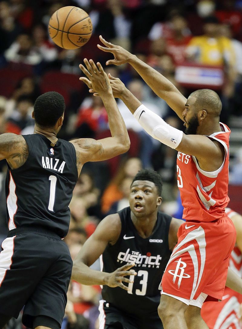 Rockets set NBA record with 26 3s in 136-118 win