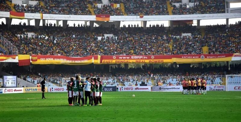 The Kolkata derby draws in huge crowds