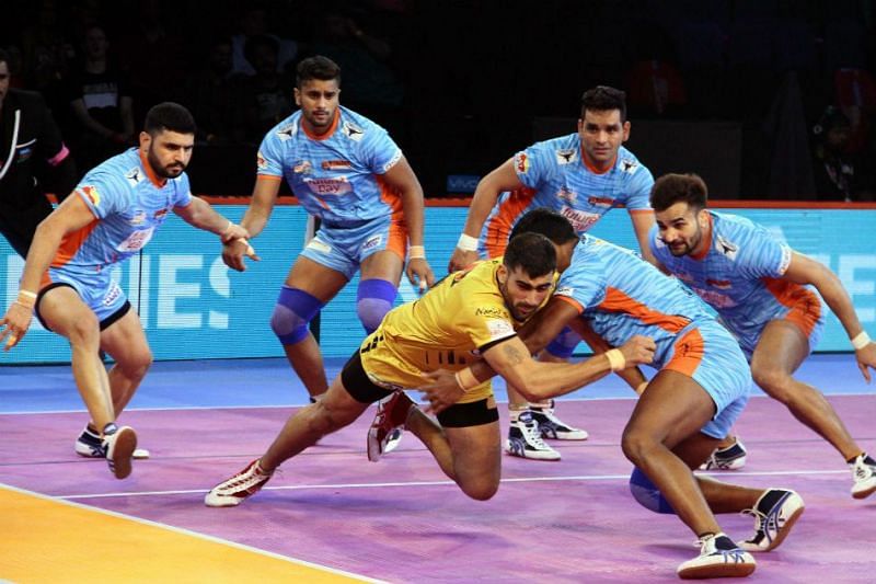 Bengal Warriors and Telugu Titans have played the most tied matches 
