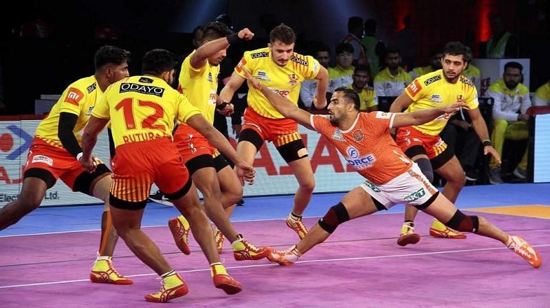 Sandeep Narwal did well in the last match against Gujarat.