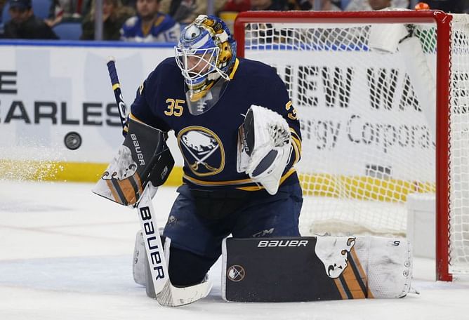 Ullmark makes 36 saves, Sabres shut out Ducks 3-0