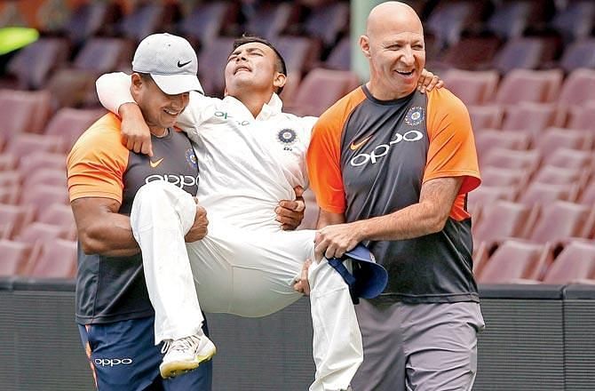 Prithvi is out of the first Test due to an ankle injury