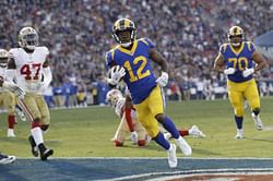 Goff throws 4 TDs, Rams grab bye with 48-32 win over Niners
