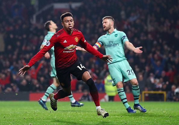 Lingard scored within 15 seconds of the restart after Arsenal took the lead.