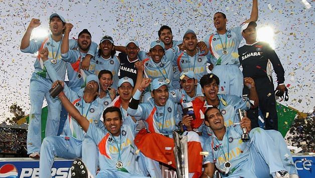 Team India, the Champions in T20 World Cup in 2007