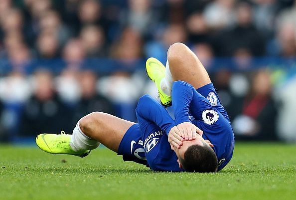 Hazard received harsh treatment from the Leicester players