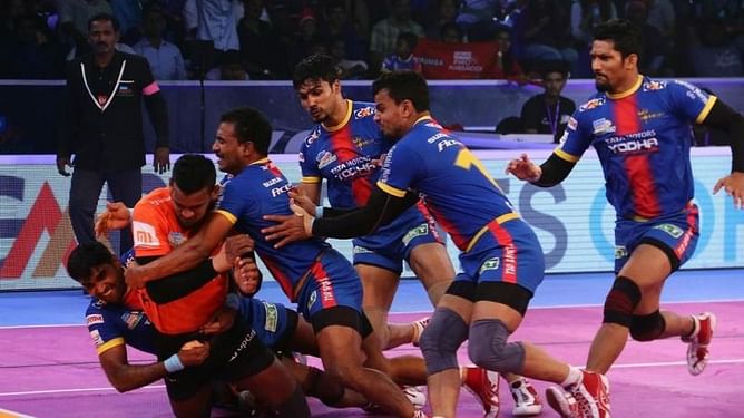 PKL 2018, Eliminator 1, U Mumba v UP Yoddha: UP Yoddha's solid defence knocks U Mumba out of the competition