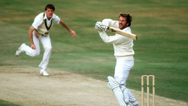 Ian Botham on his way to epic 149 not out