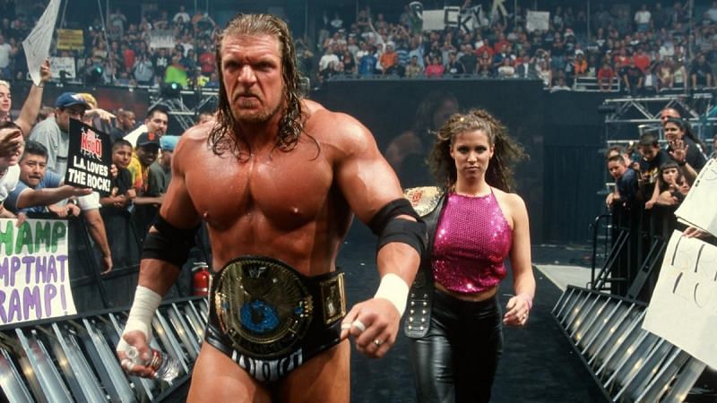 The Game, with WWF Women&#039;s Champion Stephanie McMahon-Helmsley.