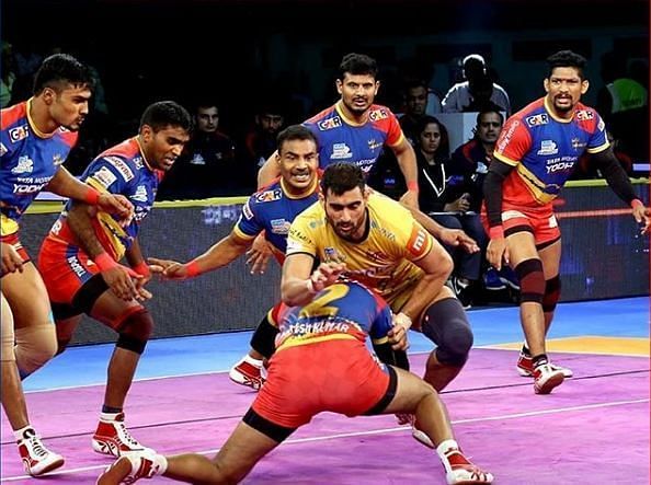 प्रो कबड्डी लीग 2018: यूपी योद्धा ने तेलुगु टाइटंस को 27-20 से हराया