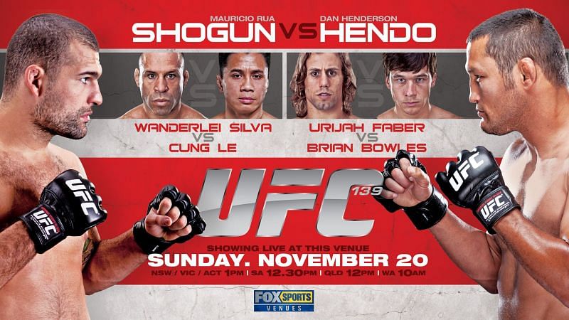 Shogun vs Hendo highlighted the UFC 139 card
