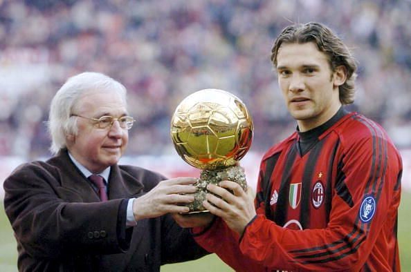 Andriy Shevchenko won the Ballon d&#039;Or in 2004