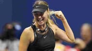 Sharapova's sleek black dress