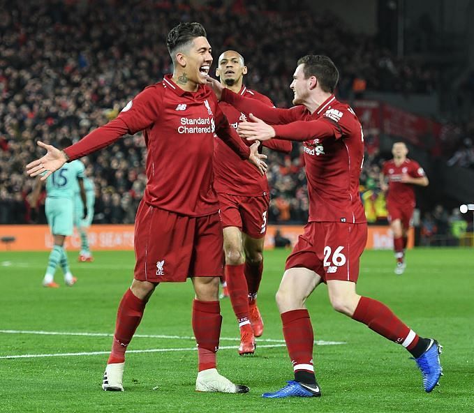 Roberto Firmino Scores a hat-trick as Liverpool thrashed Arsenal 5-1