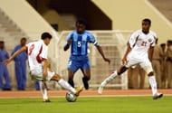 Climax Lawrence lead the Indian team in the 2011 AFC Asian Cup