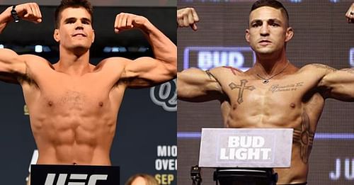 Gall (left) will step into the Octagon against a legend in Diego Sanchez