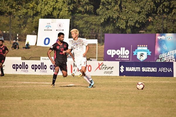 Yuta Kinowaki in Mohun Bagan colours