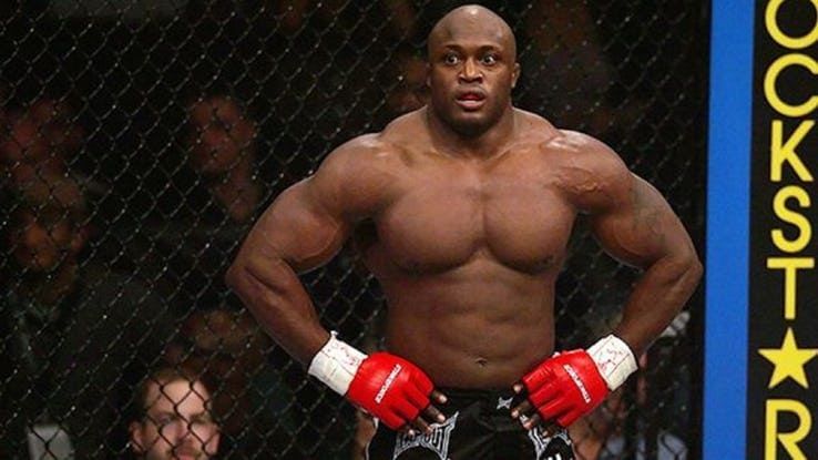 Bobby Lashley in the octagon