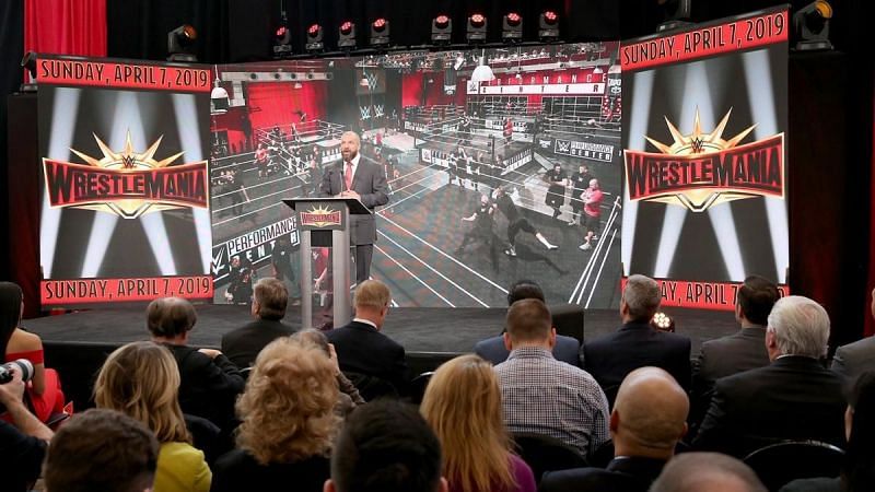 Triple H addressing the media concerning Wrestlemania 35. What do fans really want out of the biggest show of the year?