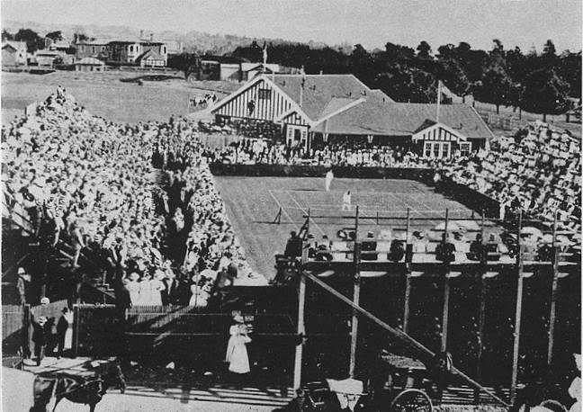 The first Australian Open in 1905 was played on a cricket field
