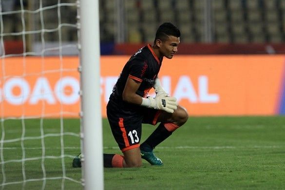 The 18-year-old was terrific in between the sticks despite letting in 2 goals [Image: ISL]