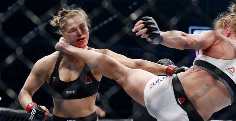 Ronda Rousey got brutally knocked out by Holly Holm at UFC 193