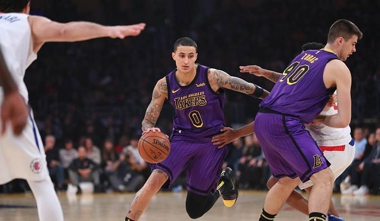 Kyle Kuzma against the Los Angeles Clippers