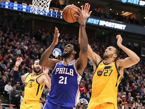 Joel Embiid's rebounding average of 13.3 per game is the 3rd best in the league right now.