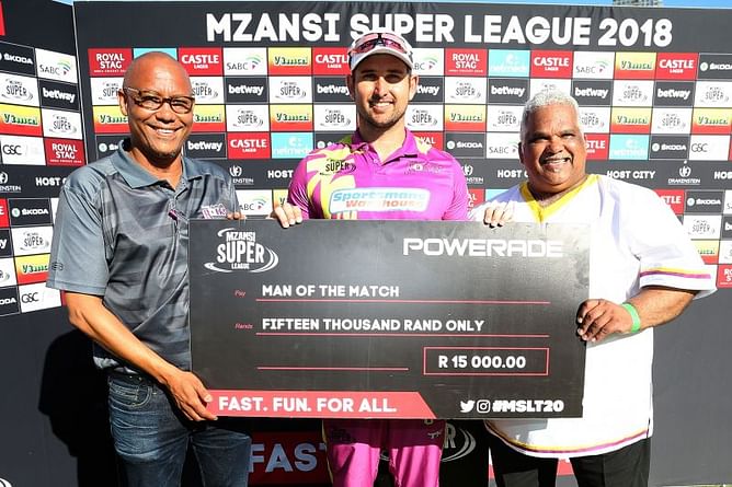 MSL T20 2018: Delport magic secure play-off place for Paarl
