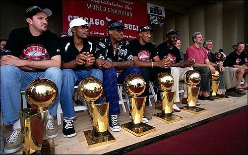 The Bulls have won six NBA championships in six trips to the Finals