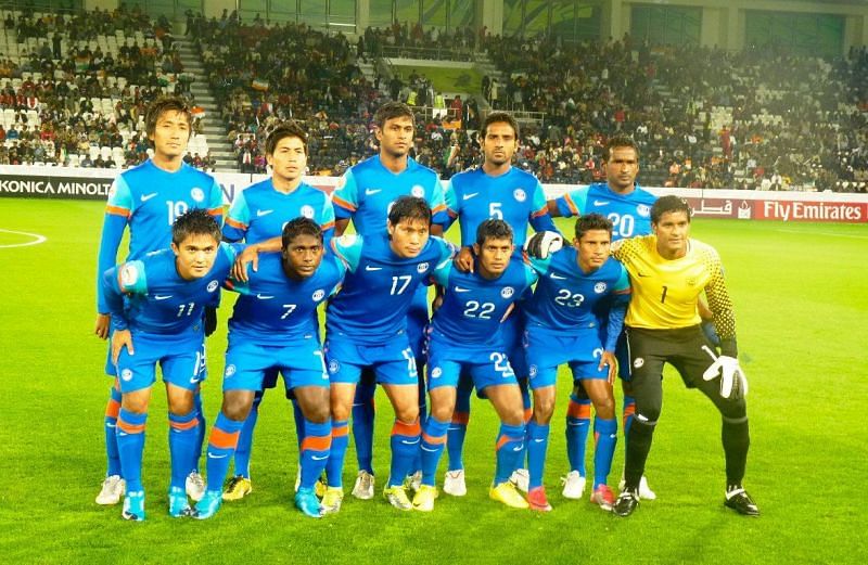 The Indian football team that participated in the 2011 AFC Asian Cup