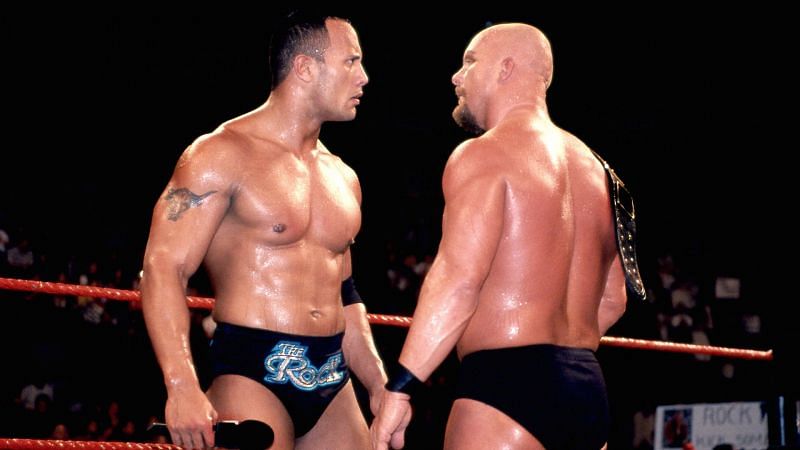 The Rock challenges Stone Cold to a re-match at No Mercy