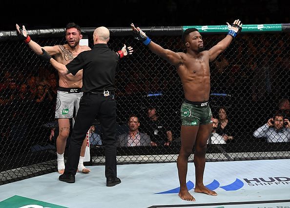 Yusuff made an impressive debut in the UFC