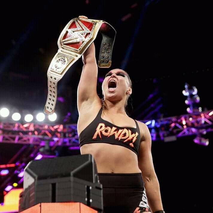 The Raw women&#039;s champion Ronda Rousey