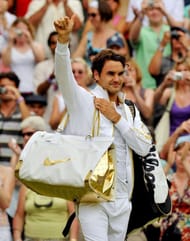 Federer's Gold overcoat
