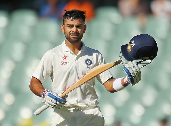 Kohli scored two brilliant tons in the first test down under